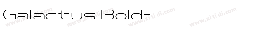 Galactus Bold字体转换